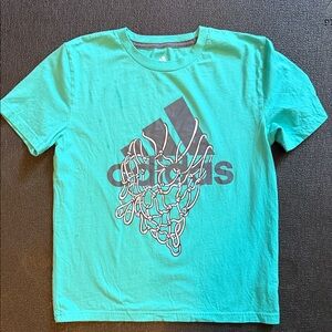 Adidas Kids Teal Graphic Tee